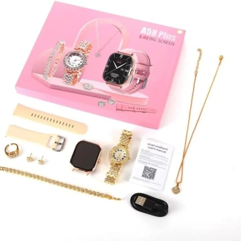 A58 Plus 6-in-1 Smartwatch for Women | Perfect for Gift