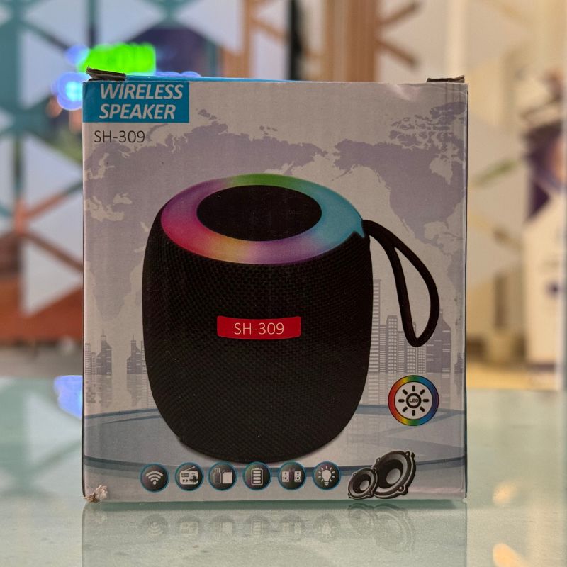 SH-309 Mini Wireless Bluetooth Speaker | Portable Outdoor Speaker | RGB Night Light