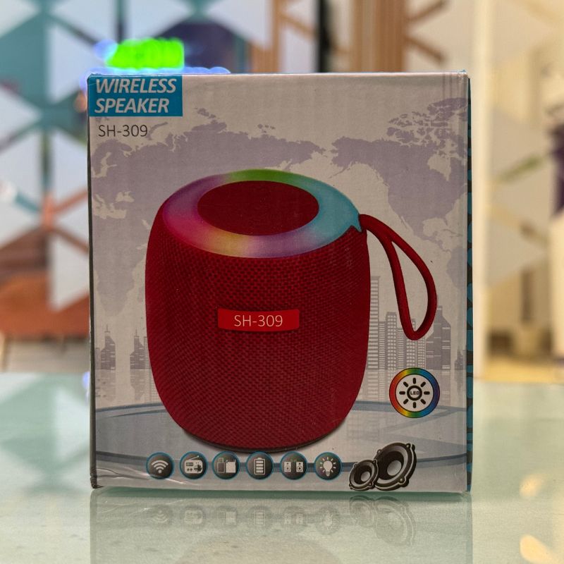 SH-309 Mini Wireless Bluetooth Speaker | Portable Outdoor Speaker | RGB Night Light