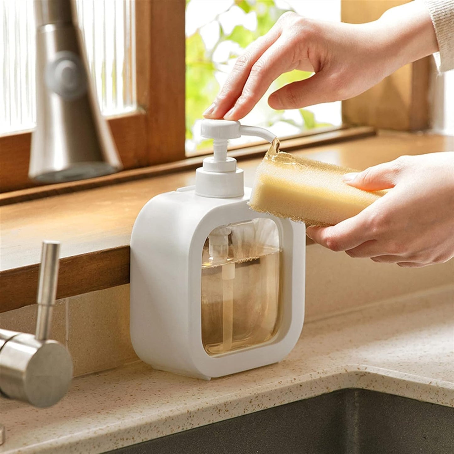 Portable Refillable Soap Dispenser Bottle 300ml
