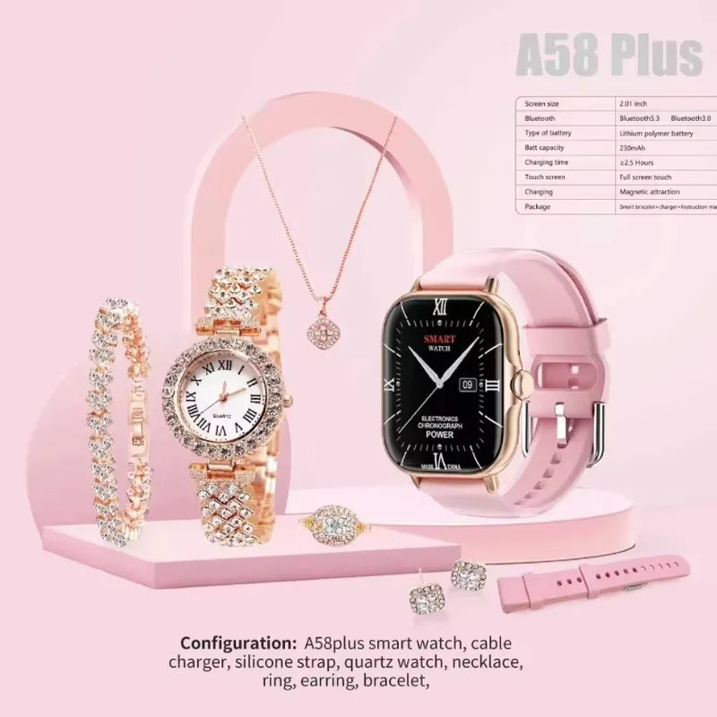 A58 Plus 6-in-1 Smartwatch for Women | Perfect for Gift
