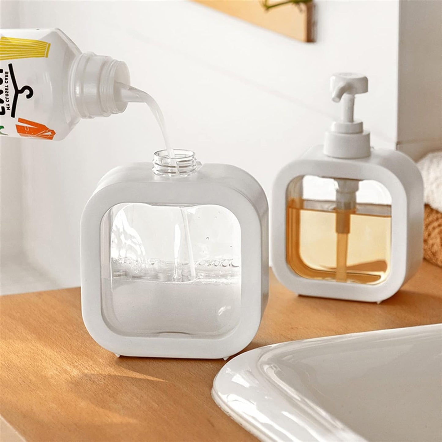 Portable Refillable Soap Dispenser Bottle 300ml