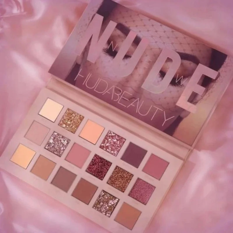 18 Colors Nude Eyeshadow Palette | Matte & Shimmer Pigmented Shades | Long-Lasting Eye Makeup