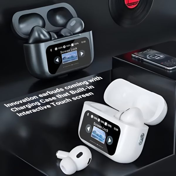 Airpods X Pro White ANC Fifth Generation + Smart Screen
