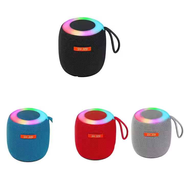 SH-309 Mini Wireless Bluetooth Speaker | Portable Outdoor Speaker | RGB Night Light