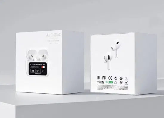 Airpods X Pro White ANC Fifth Generation + Smart Screen