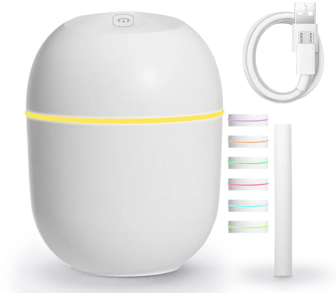 Portable Air Humidifier With Warm Led Outline