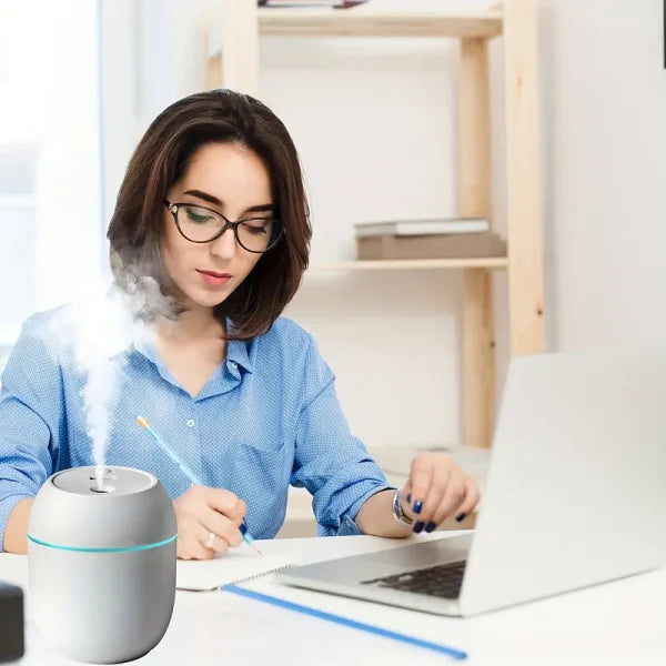 Portable Air Humidifier With Warm Led Outline