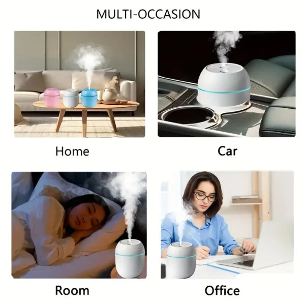 Portable Air Humidifier With Warm Led Outline
