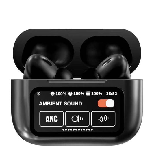Airpods X Pro Black ANC Fifth Generation + Smart Screen