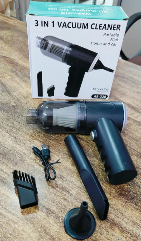 3 In 1 Portable Vacuum Cleaner Duster Blower  | Air Pump