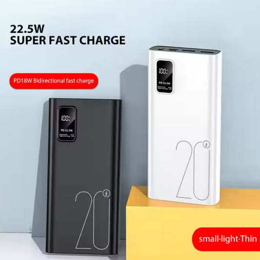 20000 MAH Power Bank Fast Charging – 2x USB Ports