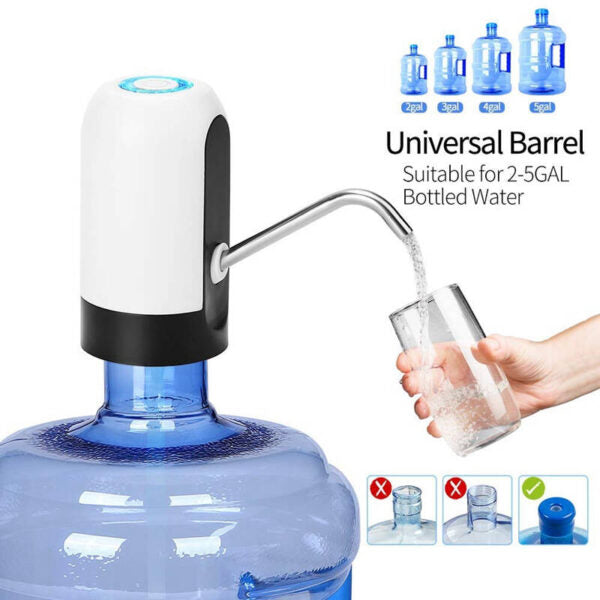 Portable Electric Automatic Water Pump / Dispenser | USB Rechargeable