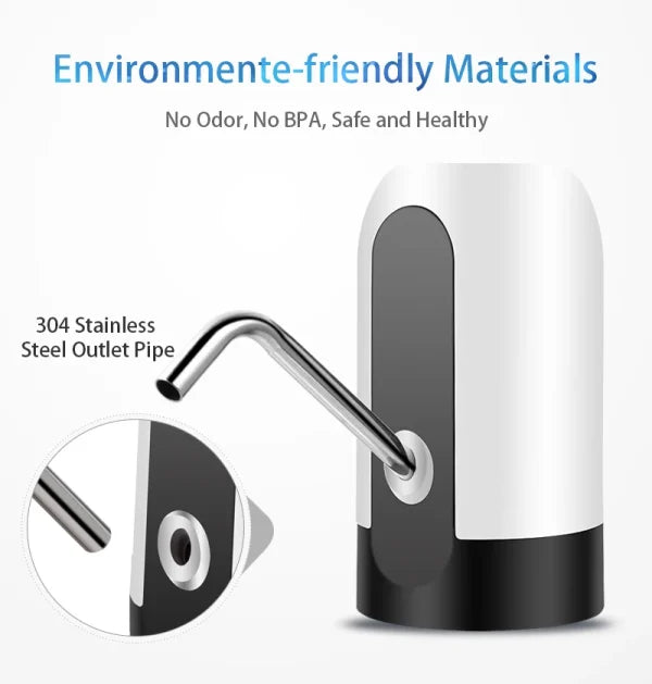 Portable Electric Automatic Water Pump / Dispenser | USB Rechargeable