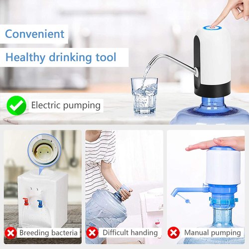 Portable Electric Automatic Water Pump / Dispenser | USB Rechargeable