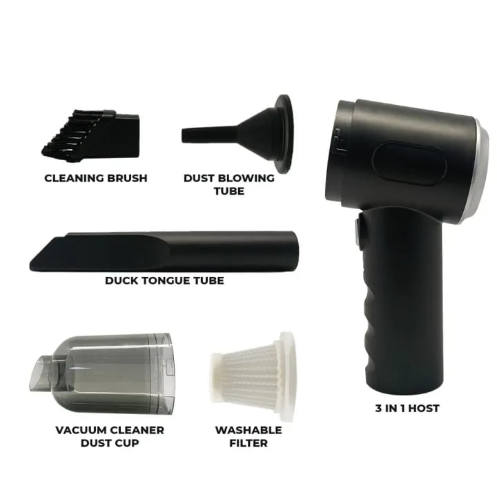 3 In 1 Portable Vacuum Cleaner Duster Blower  | Air Pump
