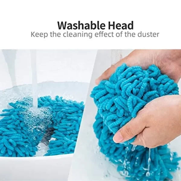 Flexible Micro-Fiber Duster With Telescopic Stainless Steel Handles